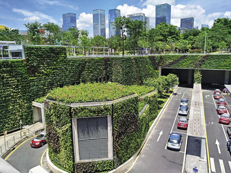 Projet d’écologisation de la gare ferroviaire à grande vitesse de Futian à Shenzhen sur la ligne Guangzhou-Shenzhen-Hong Kong