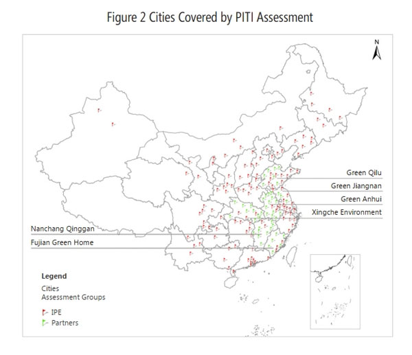 Figure 2 Cities Covered by PITI Assessment