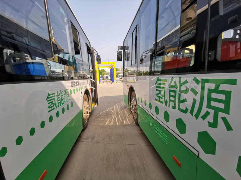 Hydrogen fuel-cell buses have been part of China’s public transport network for several years (Image: Alamy)