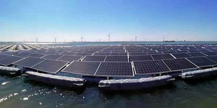 La Chine possède déjà le plus grand parc solaire flottant au monde, le réseau Huaneng Dezhou Dingzhuang de 320 MW (photo) Photo : Huaneng 