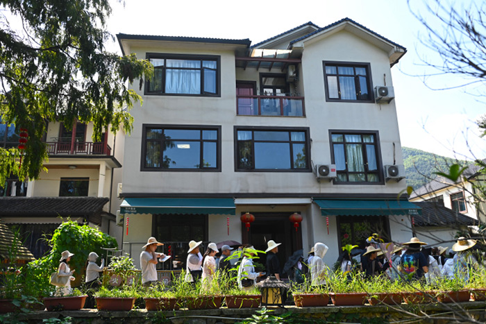 Une maison d'hôtes bas carbone dans le village de Jingshan, à Hangzhou (photo Xinhua) 